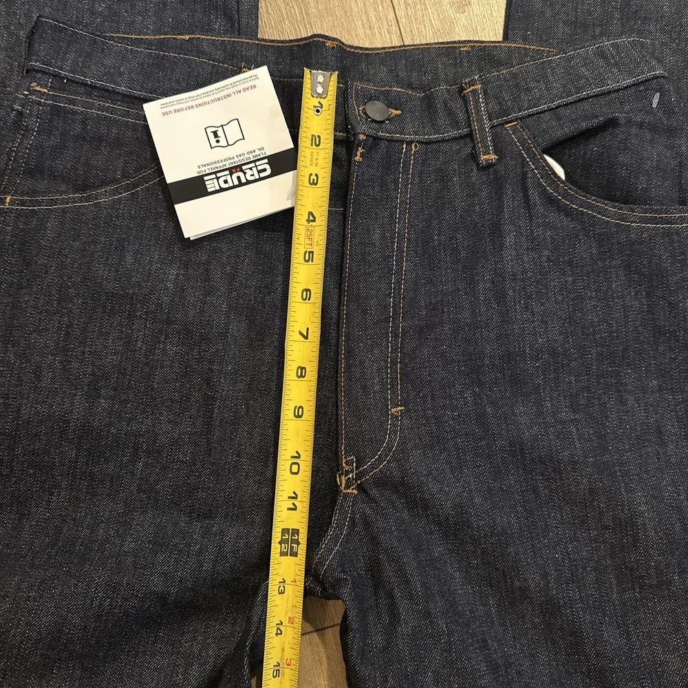 Crude FR Flame Resistant Jeans 34x32 Dark Wash Denim Carpenter Work Pants NWT - Picture 8 of 9